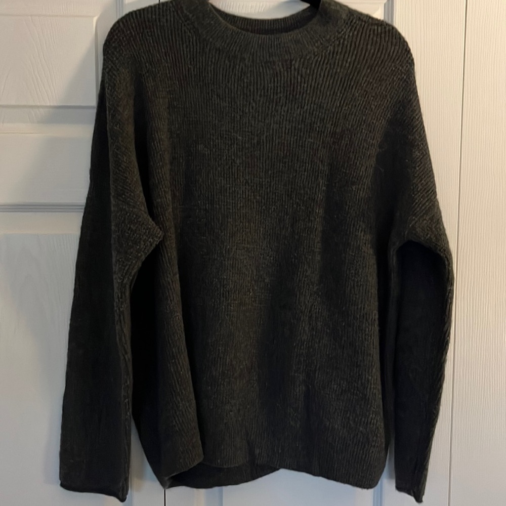 j J Crew Waffle Knit Button Back Sweater